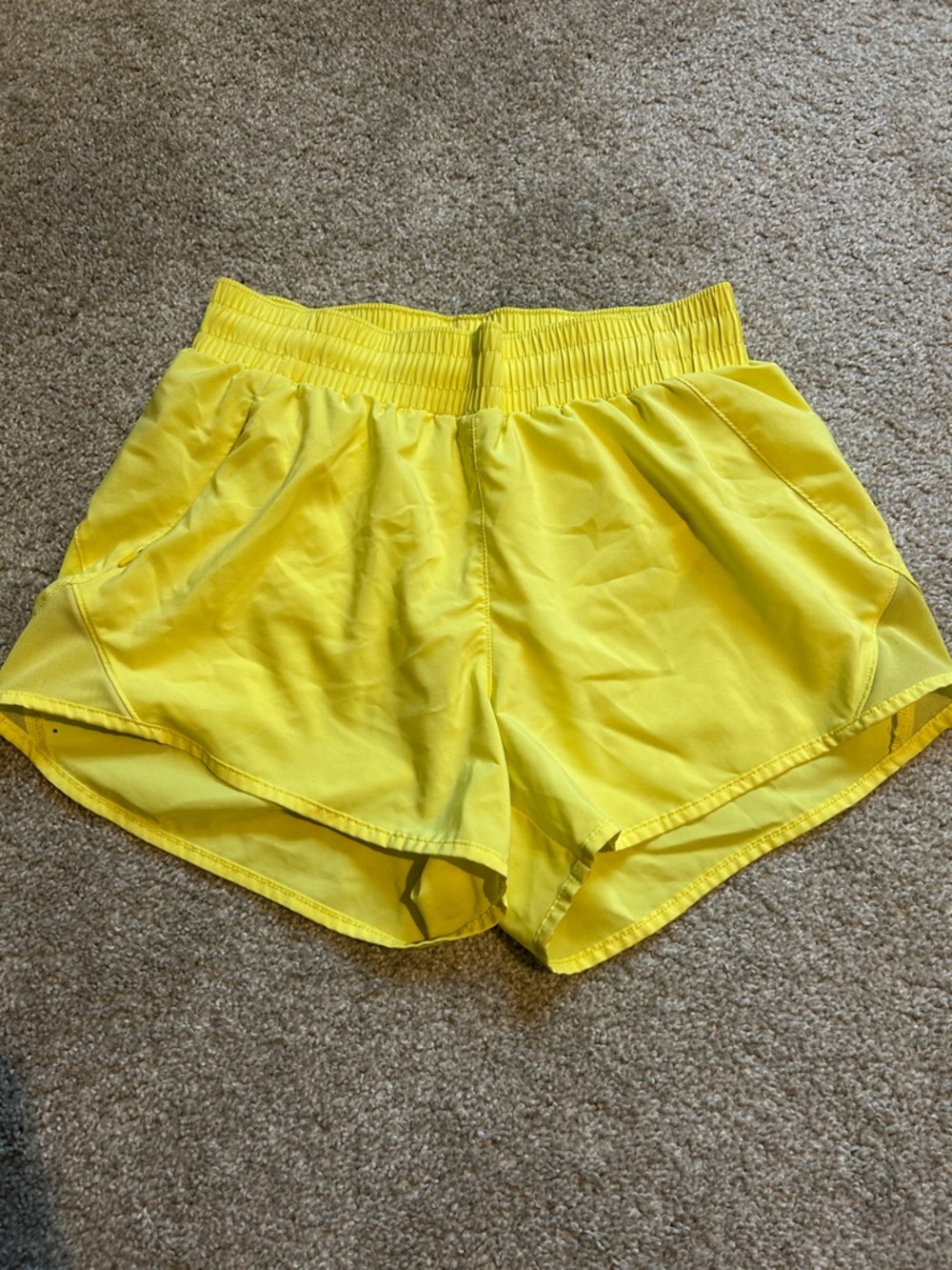 All In Motion - Yellow Women's Athletic Running Workout Shorts XS
